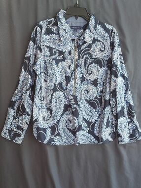Tommy Hilfiger Blue and Navy Paisley Shirt